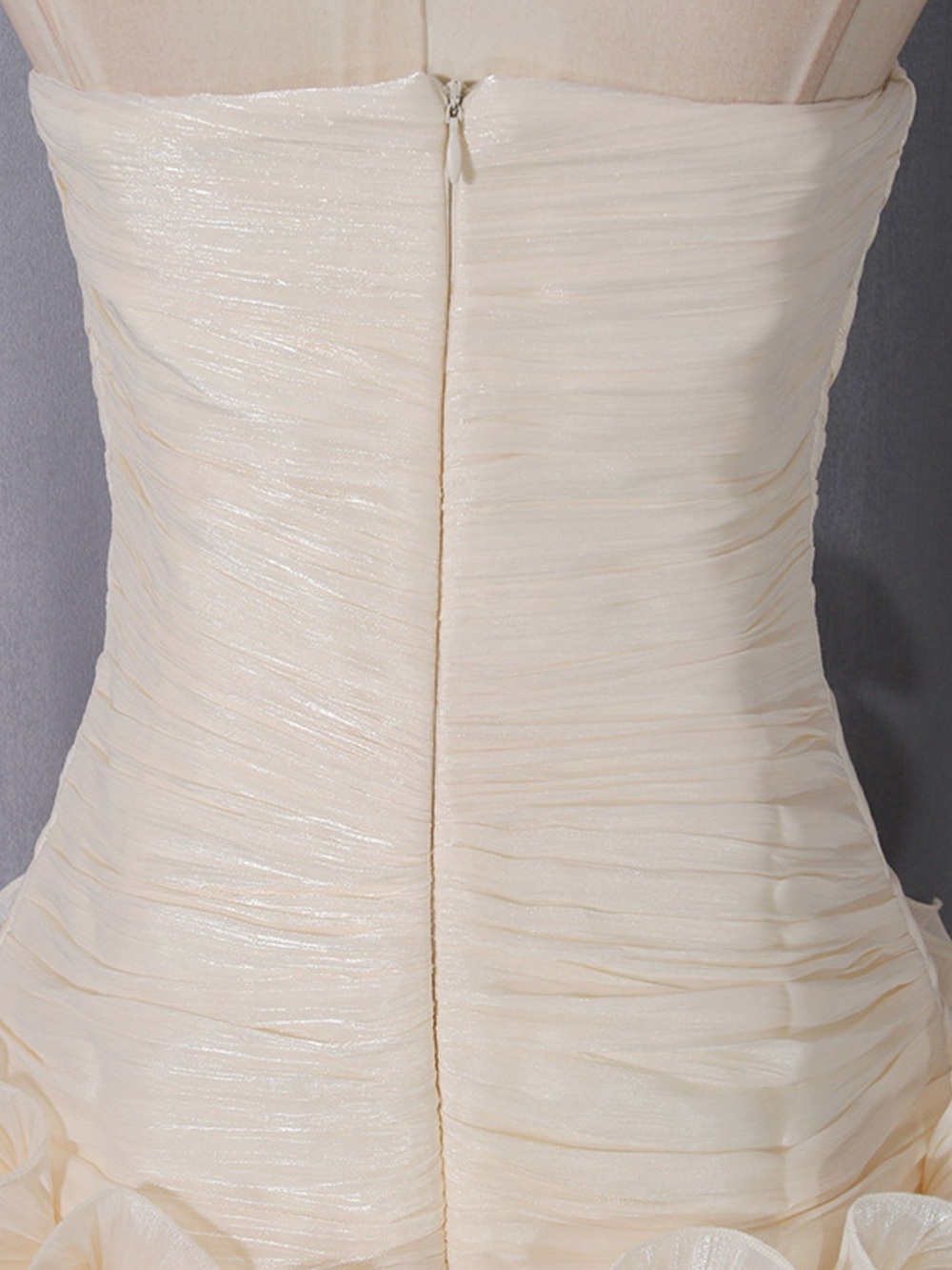 Strapless Ruffle Ruched Mini Dress - Picture 9 of 13